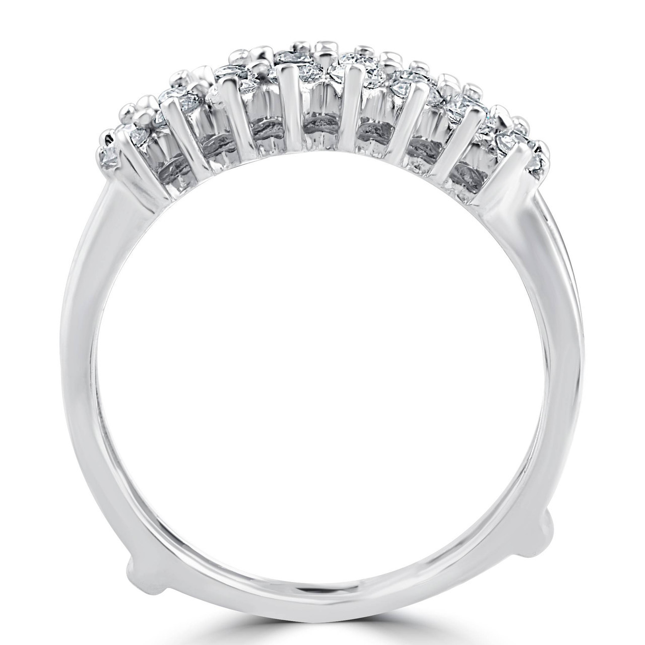 5/8ct Diamond Guard Ring Enhancer 14K White Gold (G-H, I1)