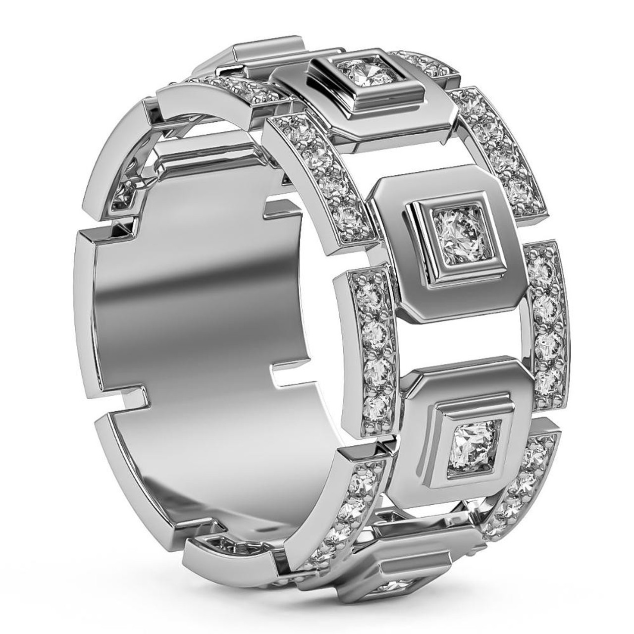 1 1/4Ct Diamond Ring Men's Lab Grown Wedding Band in White, Yellow, or Rose Gold (F-G, VVS) 1 1/4Ct Diamond Ring Men's Lab Grown Wedding Band in White, Yellow, or Rose Gold (F-G, VVS)