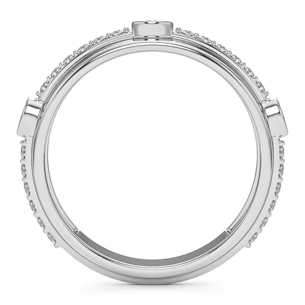 5/8Ct Diamond Ring Men's Lab Grown 7mm Polished Wedding Band in 10k Gold (F-G, VVS)