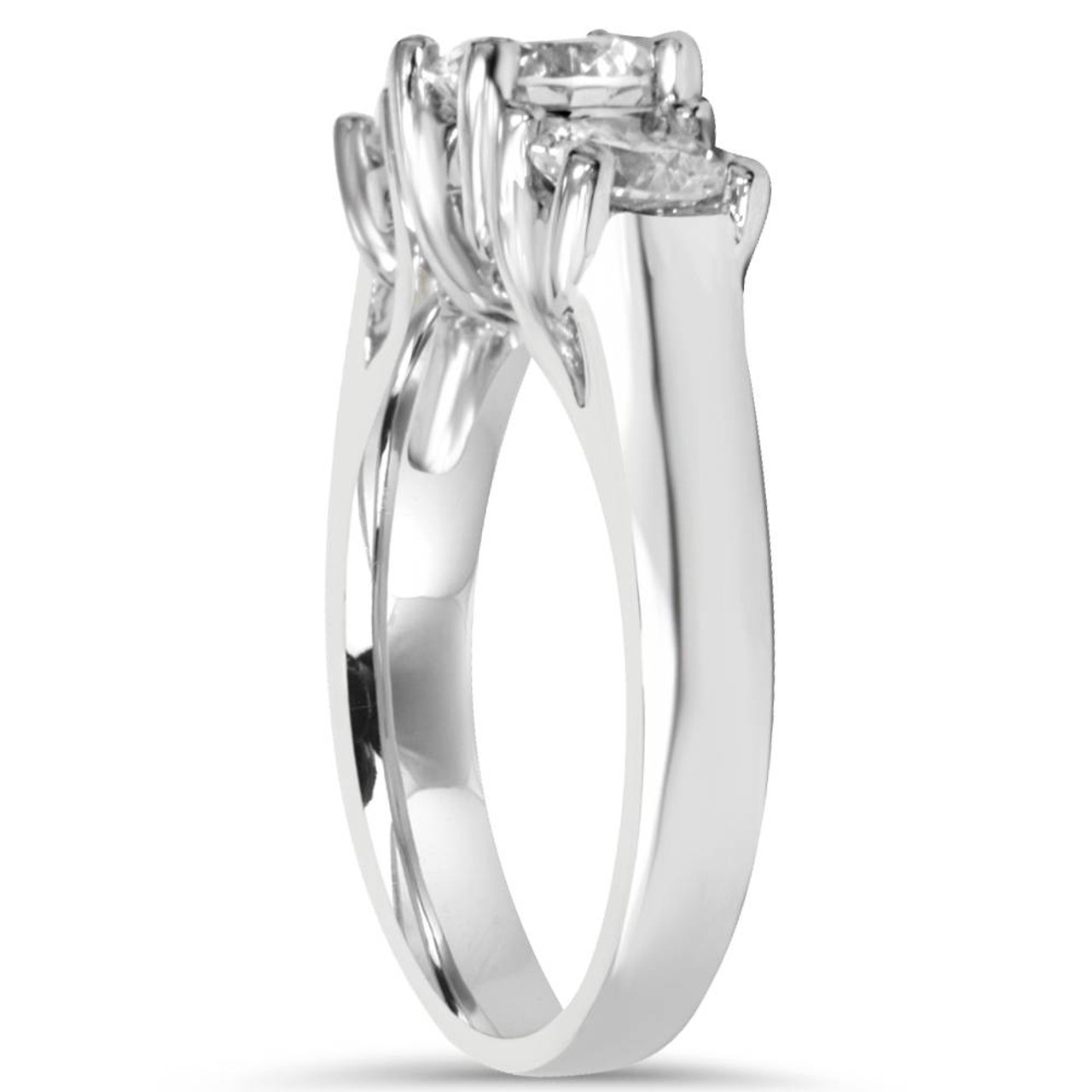 2 1/2ct Three Stone Diamond Ring 14K White Gold (H-I, I1) 2 1/2ct Three Stone Diamond Ring 14K White Gold (H-I, I1)