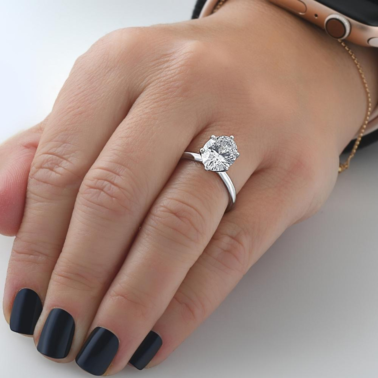 Classy 1 Carat Oval Cut Halo Engagement Ring in White Gold over Sterli —  kisnagems.co.uk