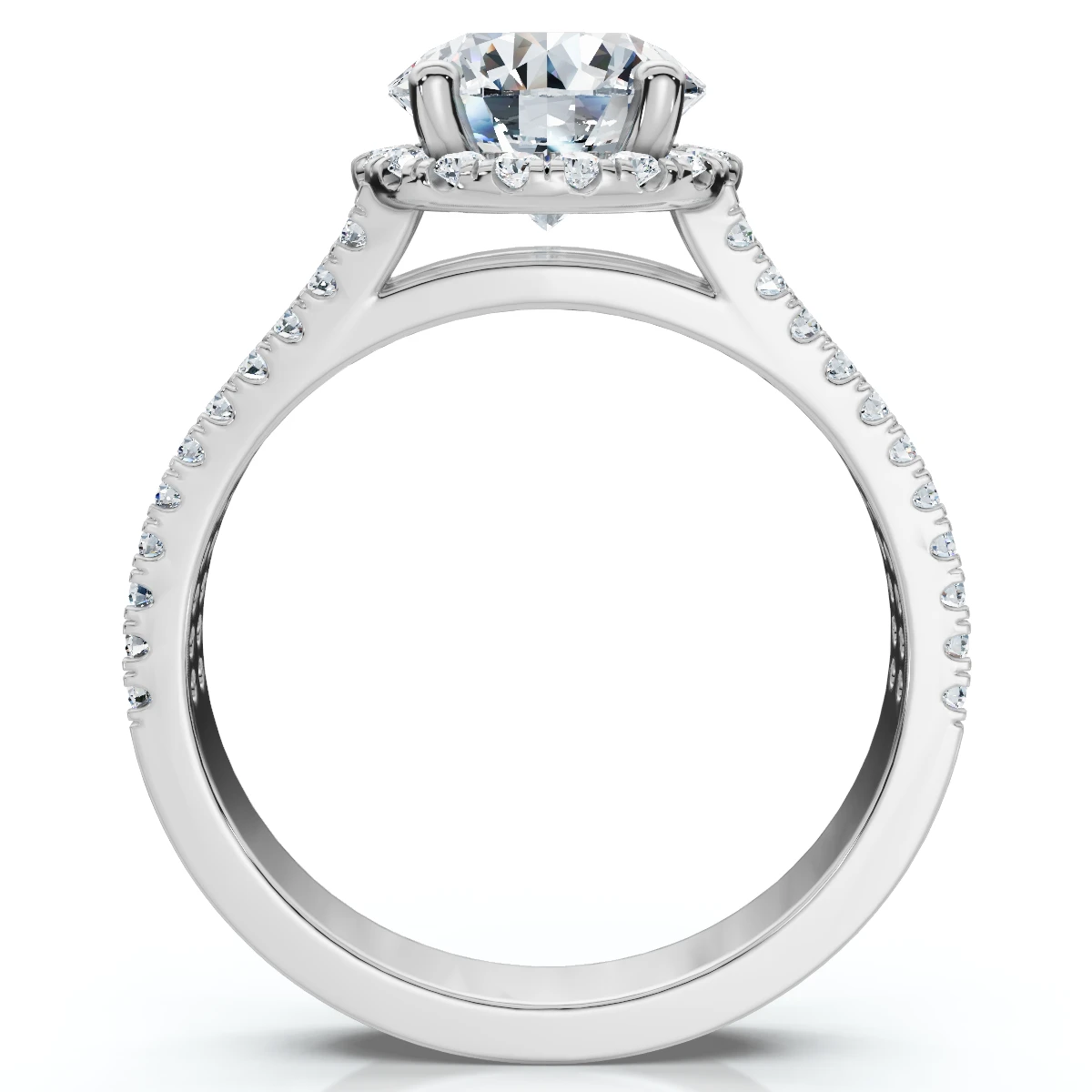 2 1/3Ct Diamond Waverly Lab Grown Engagement Ring White, Yellow or Rose Gold (G-H, VS2-SI1)