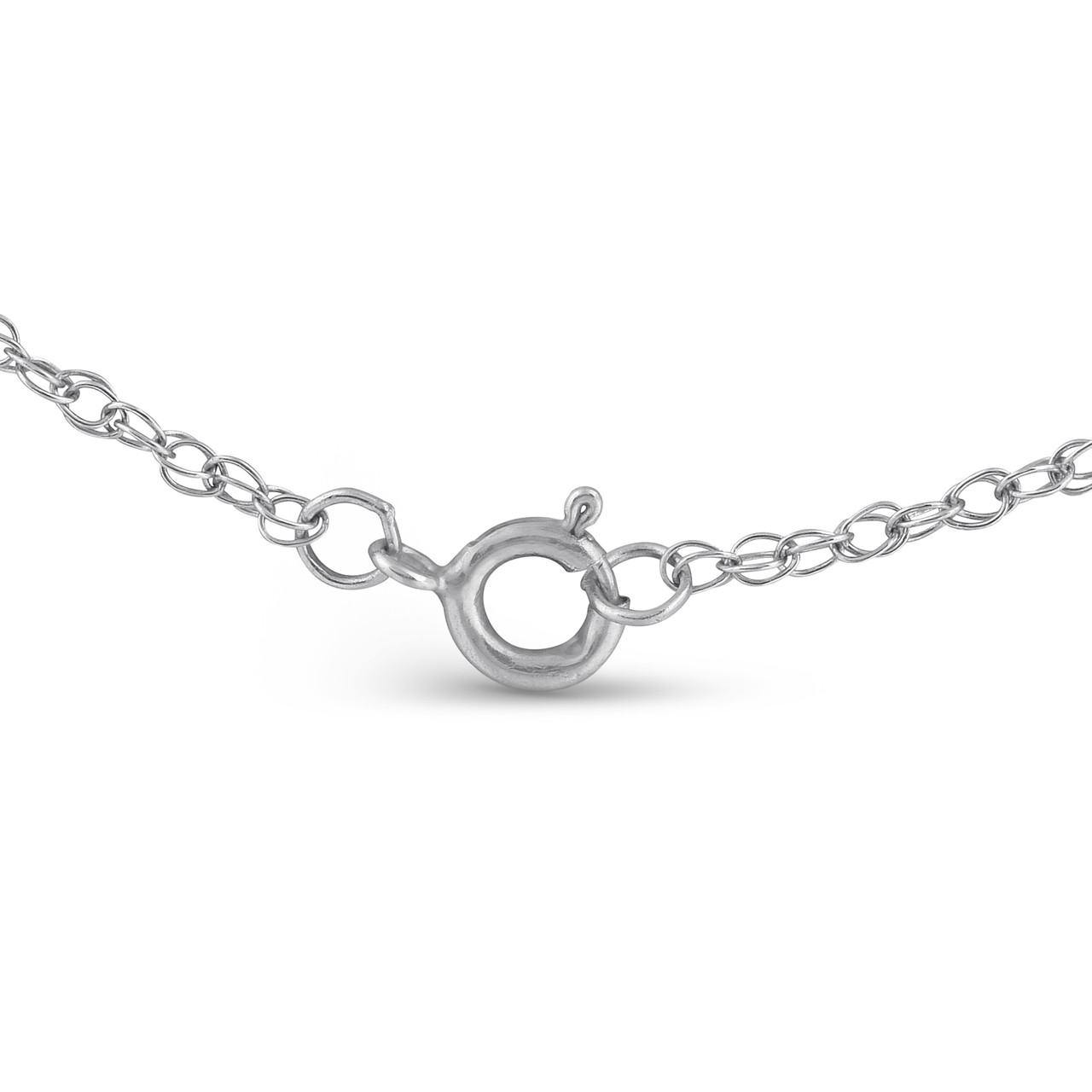 1/2Ct Princess Cut Solitaire Diamond Pendant Necklace in 14k Gold Lab Grown (F-G, VS)
