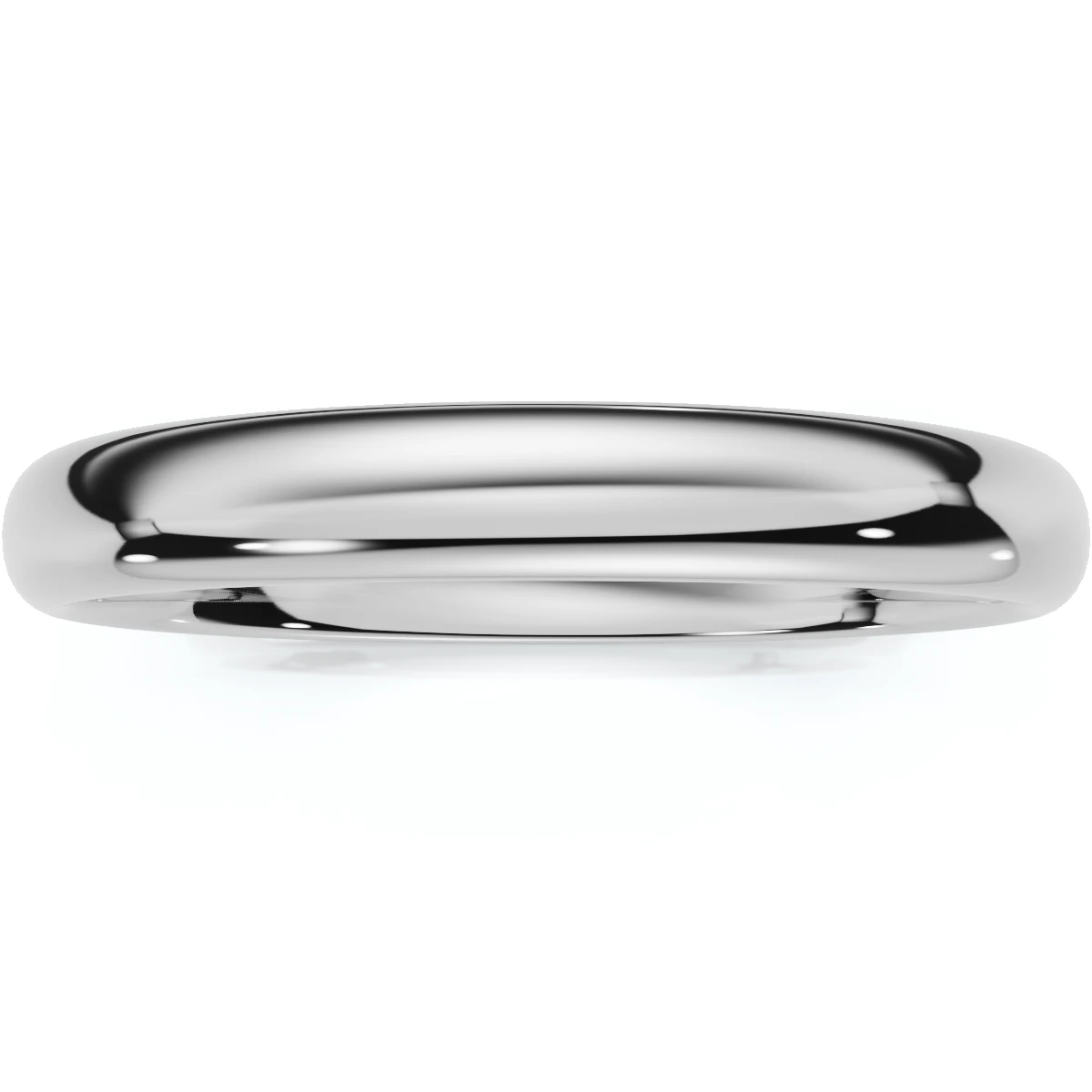 3mm Plain High Polished Wedding Band 950 Platinum