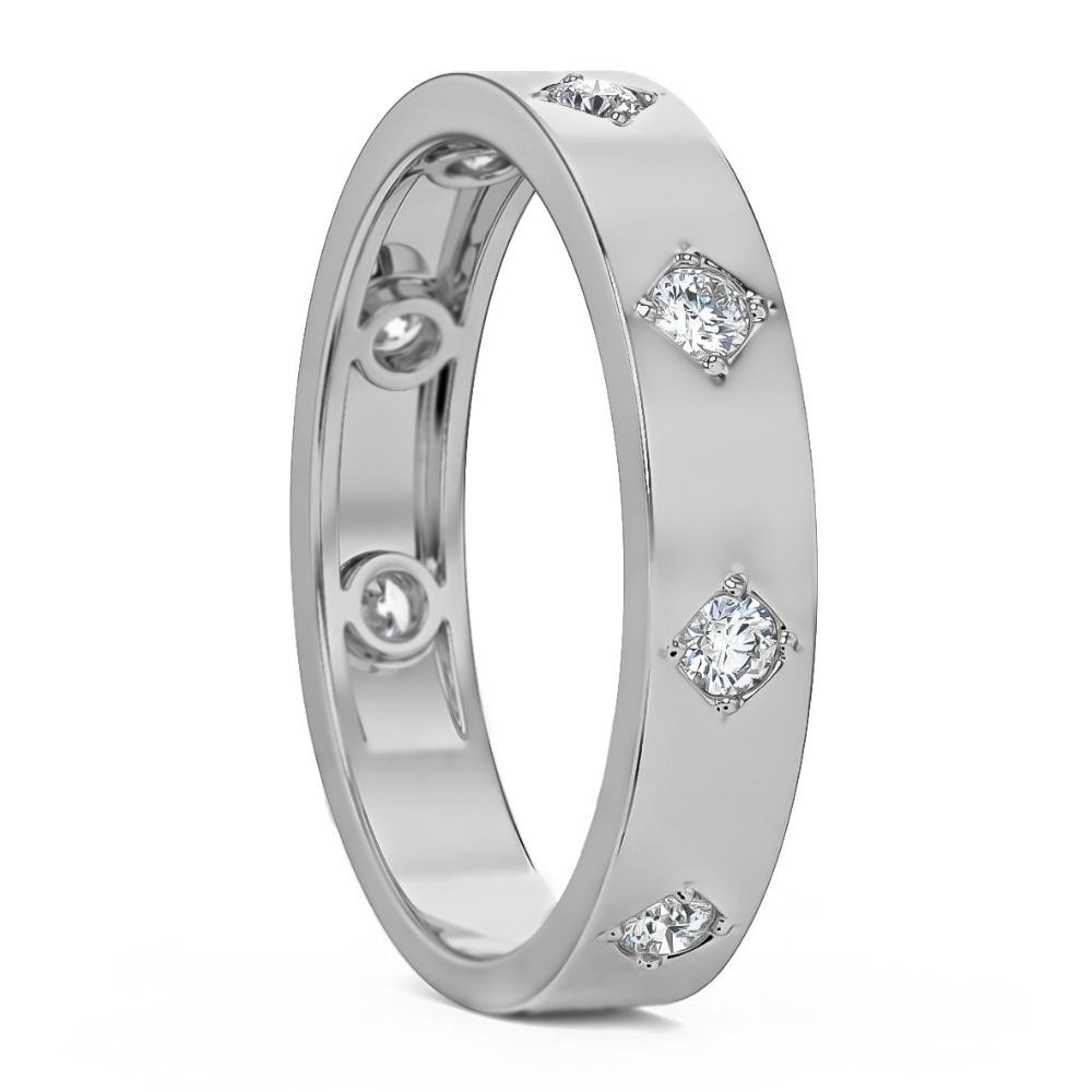 1/4Ct Diamond Wedding Ring Anniversary Band in White, Yellow, or Rose Gold (G-H, I1)