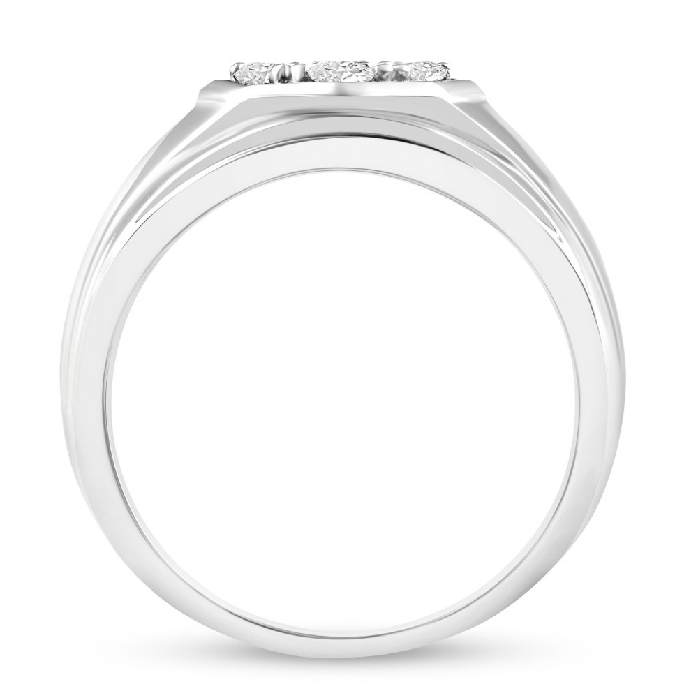 1Ct Men's 7 Stone Diamond Ring in 14k Gold Lab Grown (F-G, VS2-SI1)