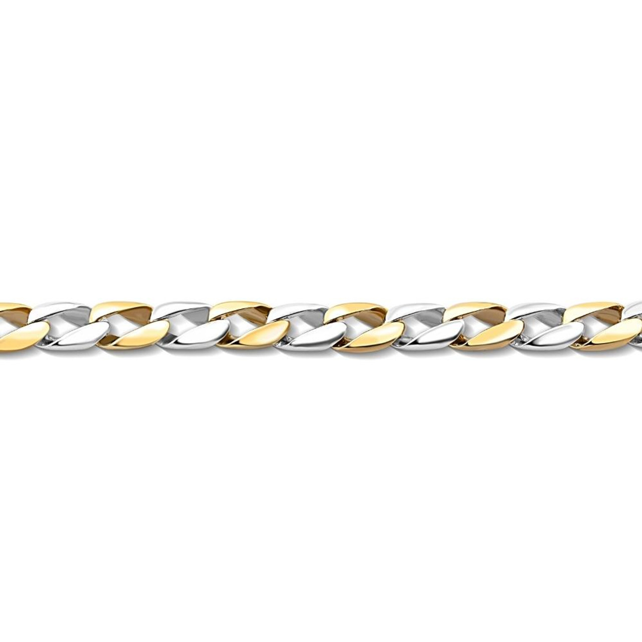 14K ROSE GOLD 1.00 TCW DIAMOND CUBAN BRAIDED SI-2 CLARITY H COLOR