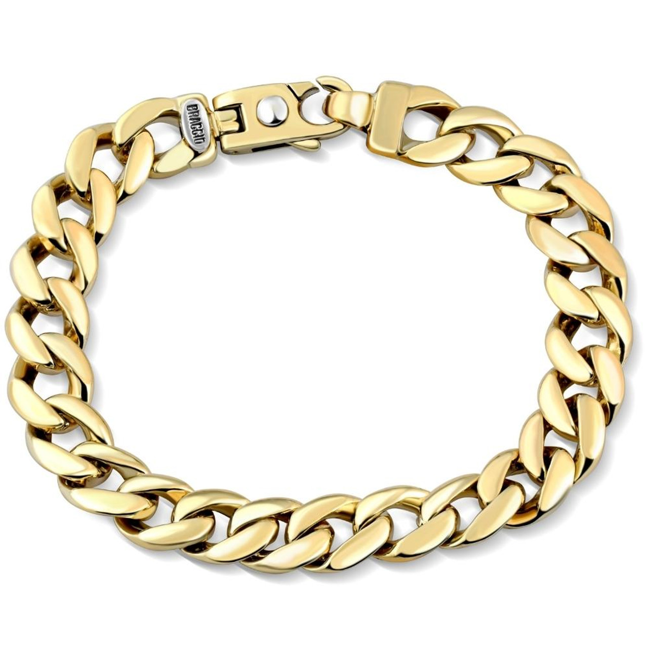 Trésors de St Barth - Gold and leather unisex bracelet from St Barth Island