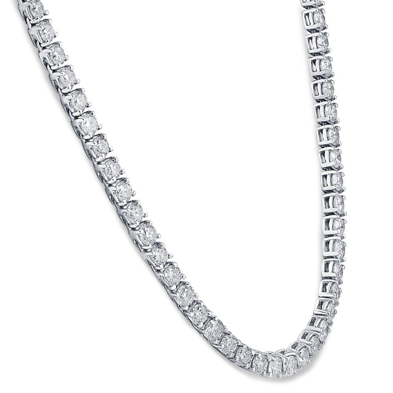 Nuragold 10k White Gold 6mm Rope Chain Diamond Cut Necklace, Mens Jewelry  18