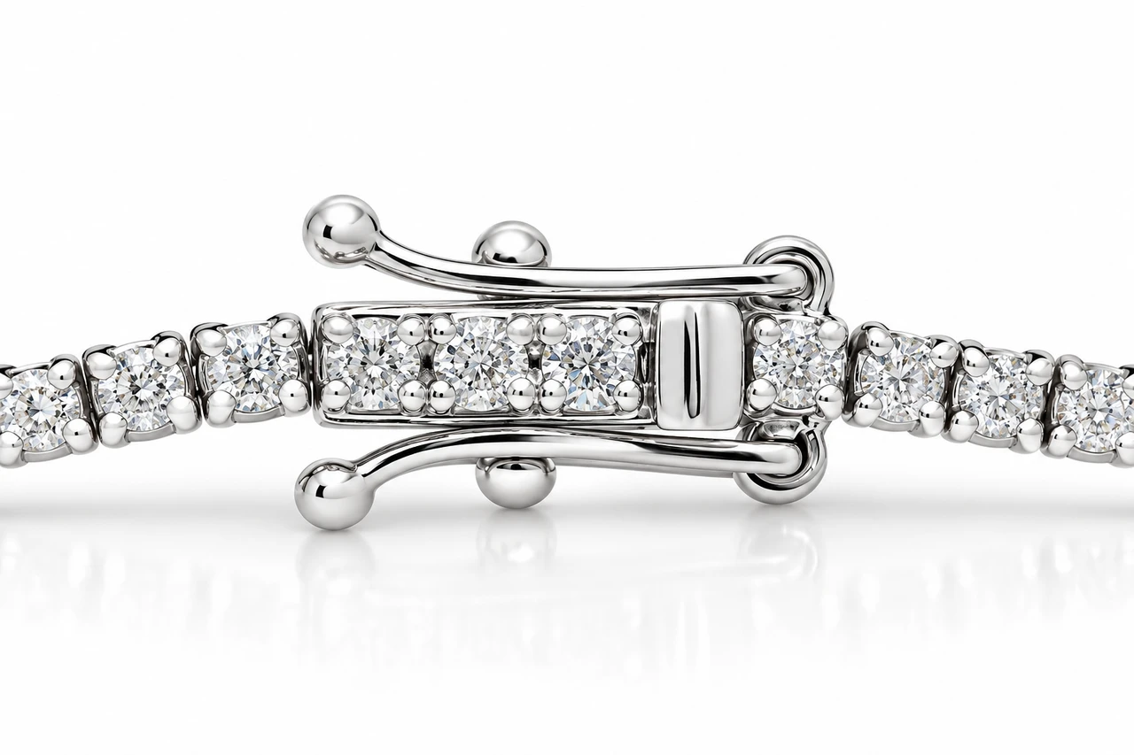 14k White or Yellow Gold Round-Cut Diamond Tennis Bracelet 2cttw 7" Women's (G-H, I2-I3)