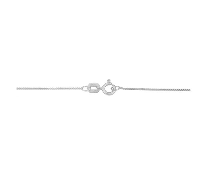 10k White Gold 0.6-mm Box Chain
