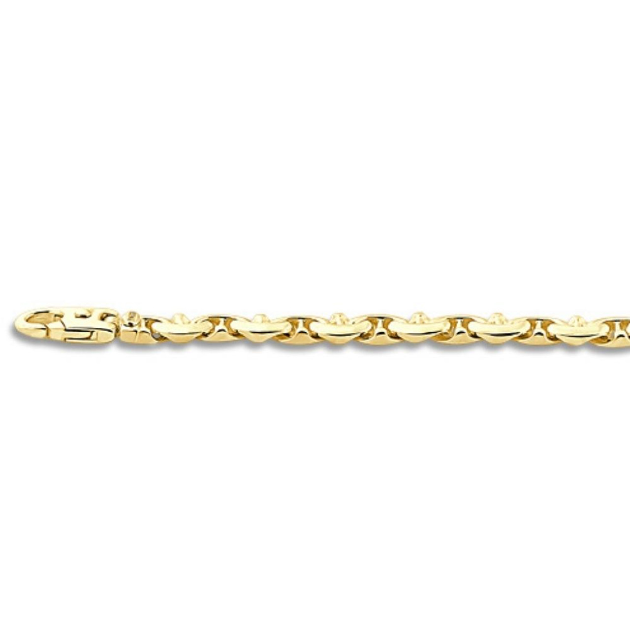 Solid 14k Yellow Gold 61.60 grams Men's 10.5mm Wide Bracelet Lobster ...