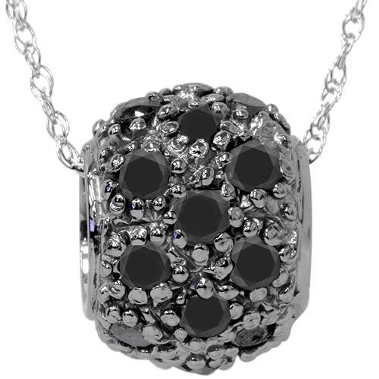 14 KT Diamond pave lock necklace