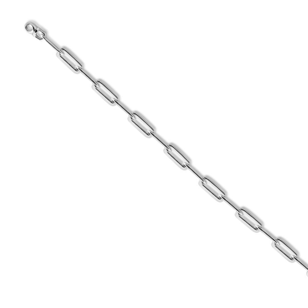 Men's Round Link 14k Gold (19gram) or Platinum (32gram) 6.5mm Bracelet 8.5"