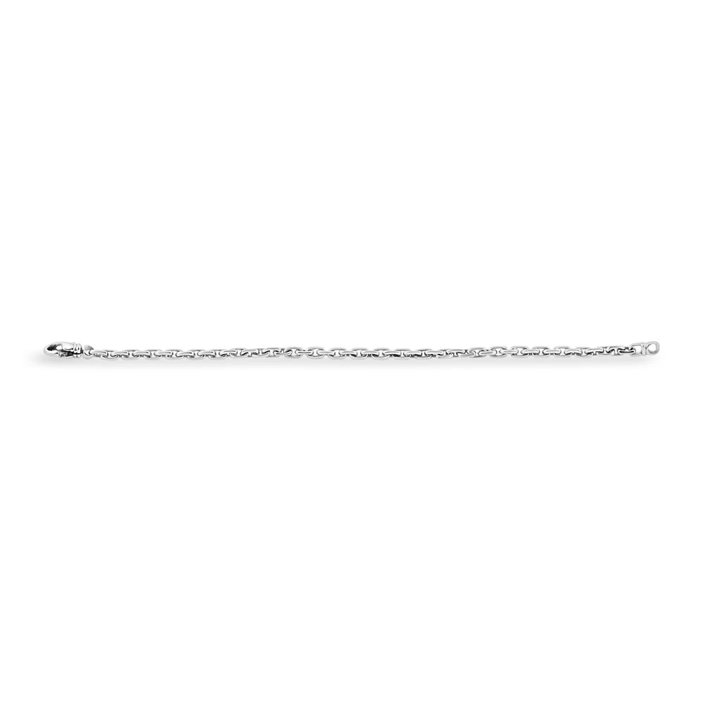 Men's Rolo Link 14k Gold (15gram) or Platinum (25gram)  Link Bracelet 8.5"