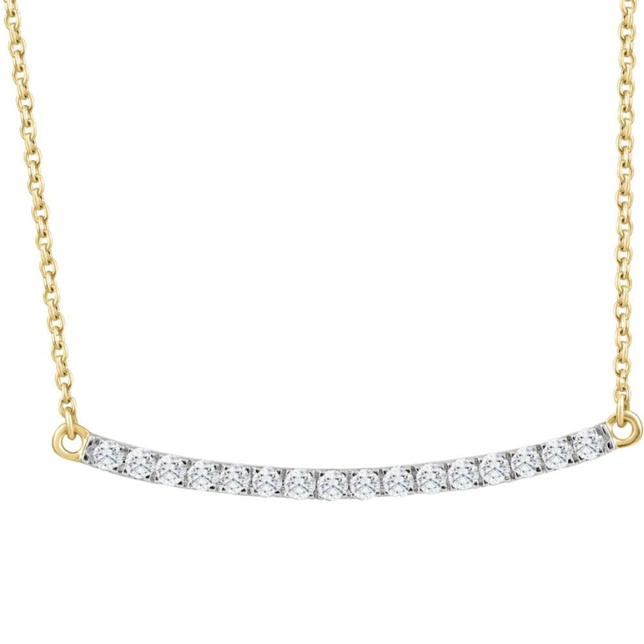 18CT White Gold & Round 3ct Diamond Tennis Necklace – Herbert Marx