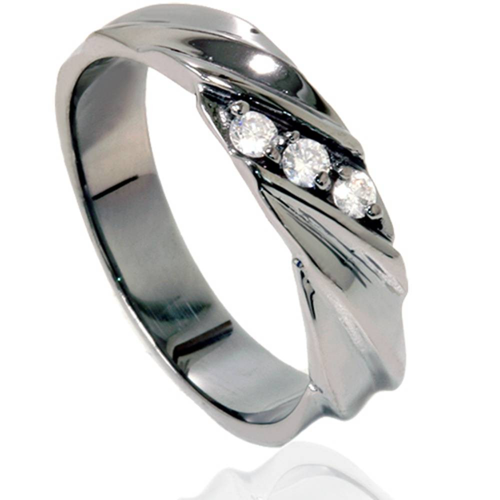 Diamond Ring 14K Black Gold (G-H, I1)