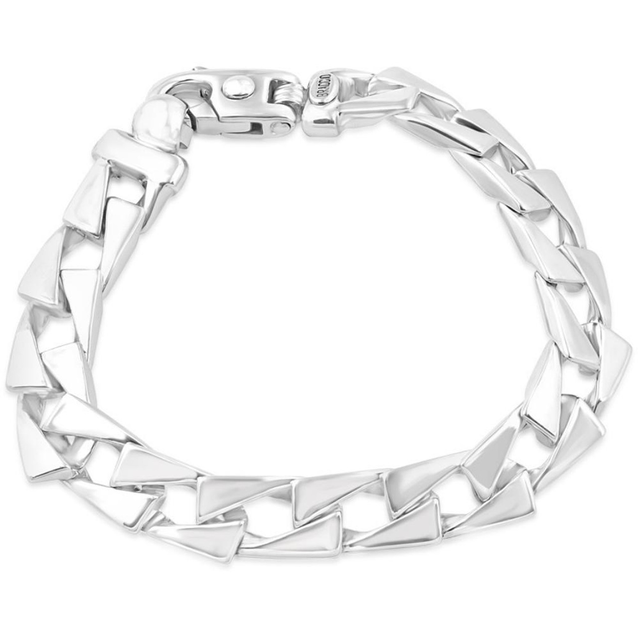 Stylish Platinum Dual Chain Bracelet for Men