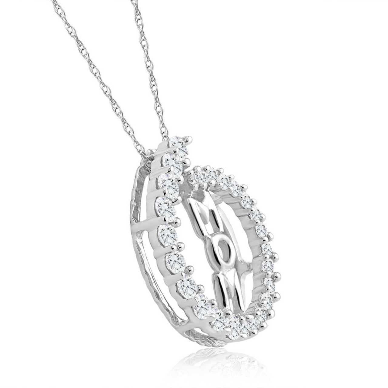 A Silver With Blue Stone Women's New Mom Heart-Shaped Engraved Diamond  Necklace For Mother's Day Gift Accessories Manufacturer Wholesale | SHEIN  USA