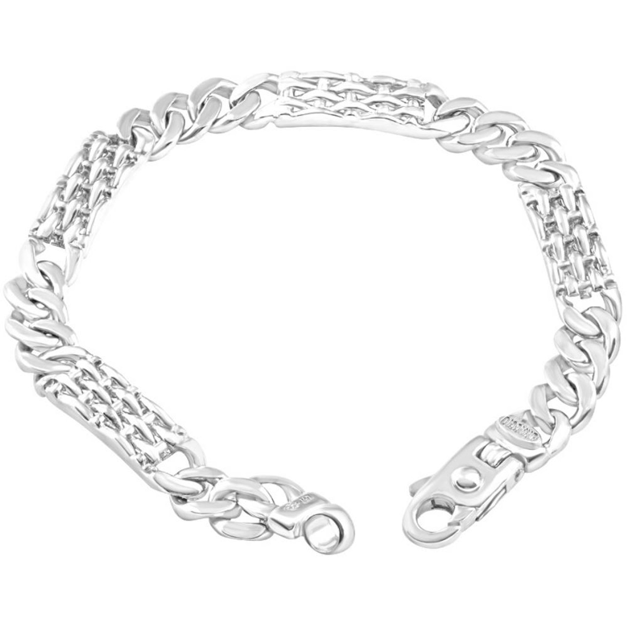 Buy Men's Silver Chain Bracelet Solid 925 Sterling Silver Bracelet for Men  Heavy Weave Chain Bracelet Online in India - Etsy