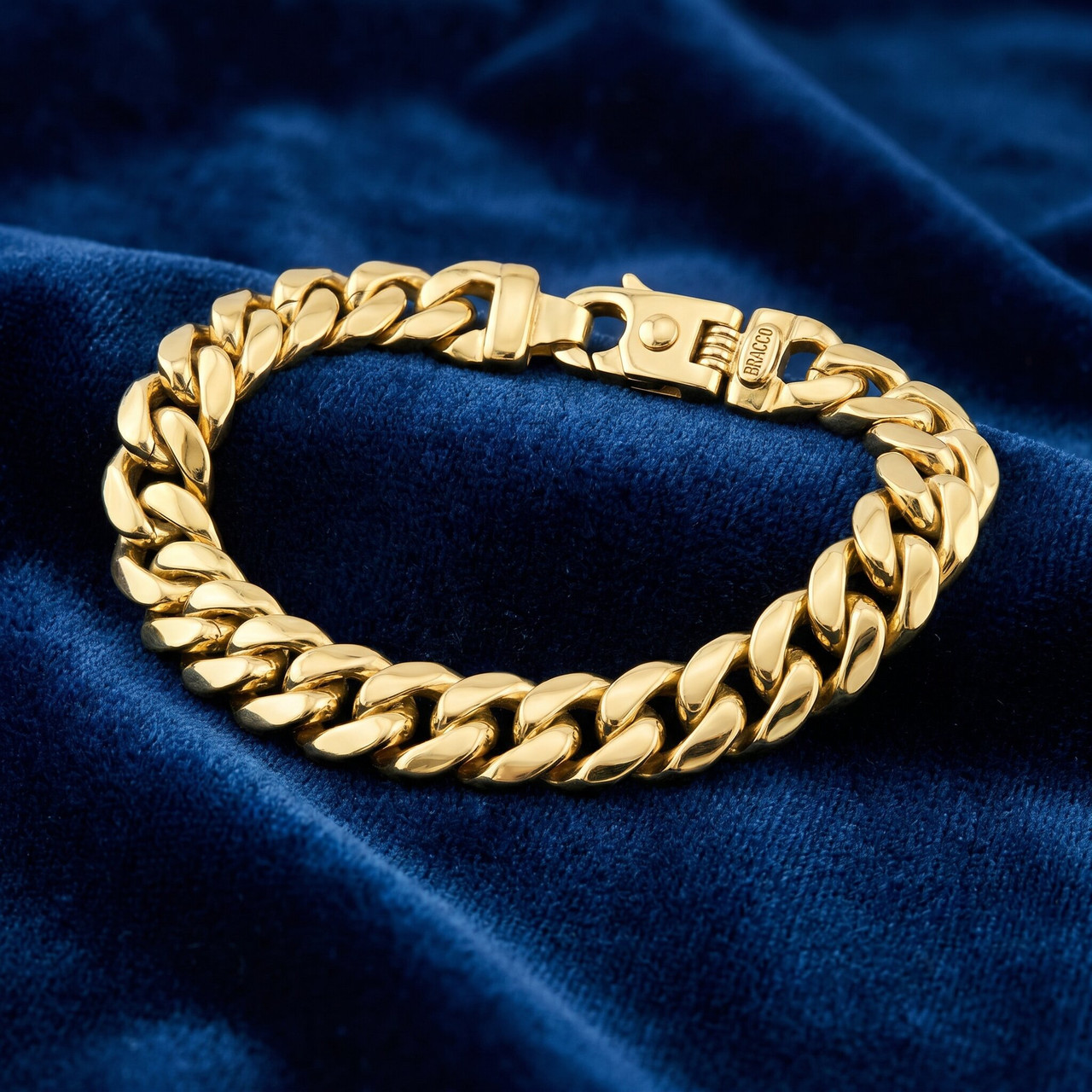 Men's Cuban Link 14k Gold (72gram) or Platinum (115gram) 10mm Bracelet 8.5"