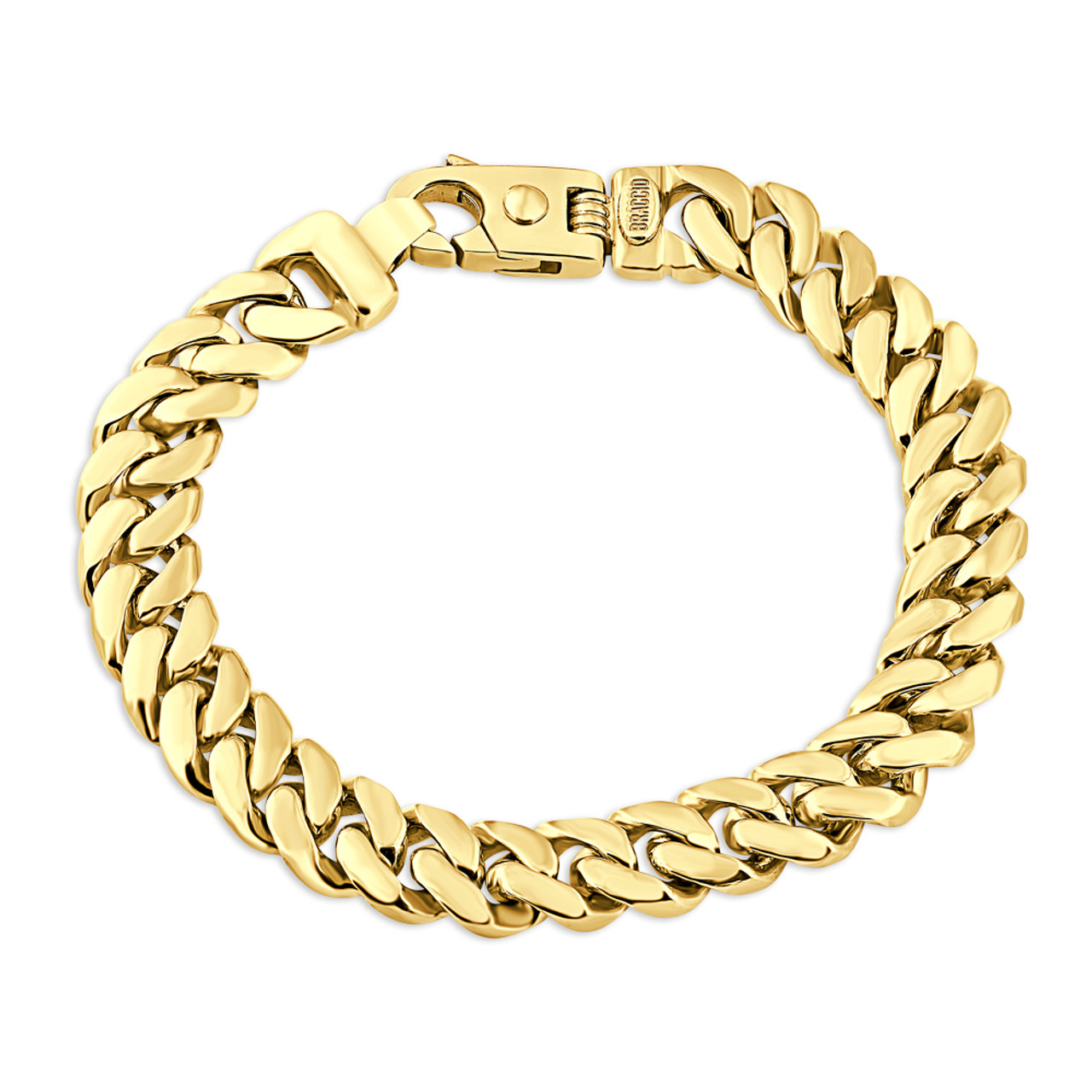 Men's Designed 14K Gold (115gram) or Platinum (186gram) 14.5mm Bracelet 8.75
