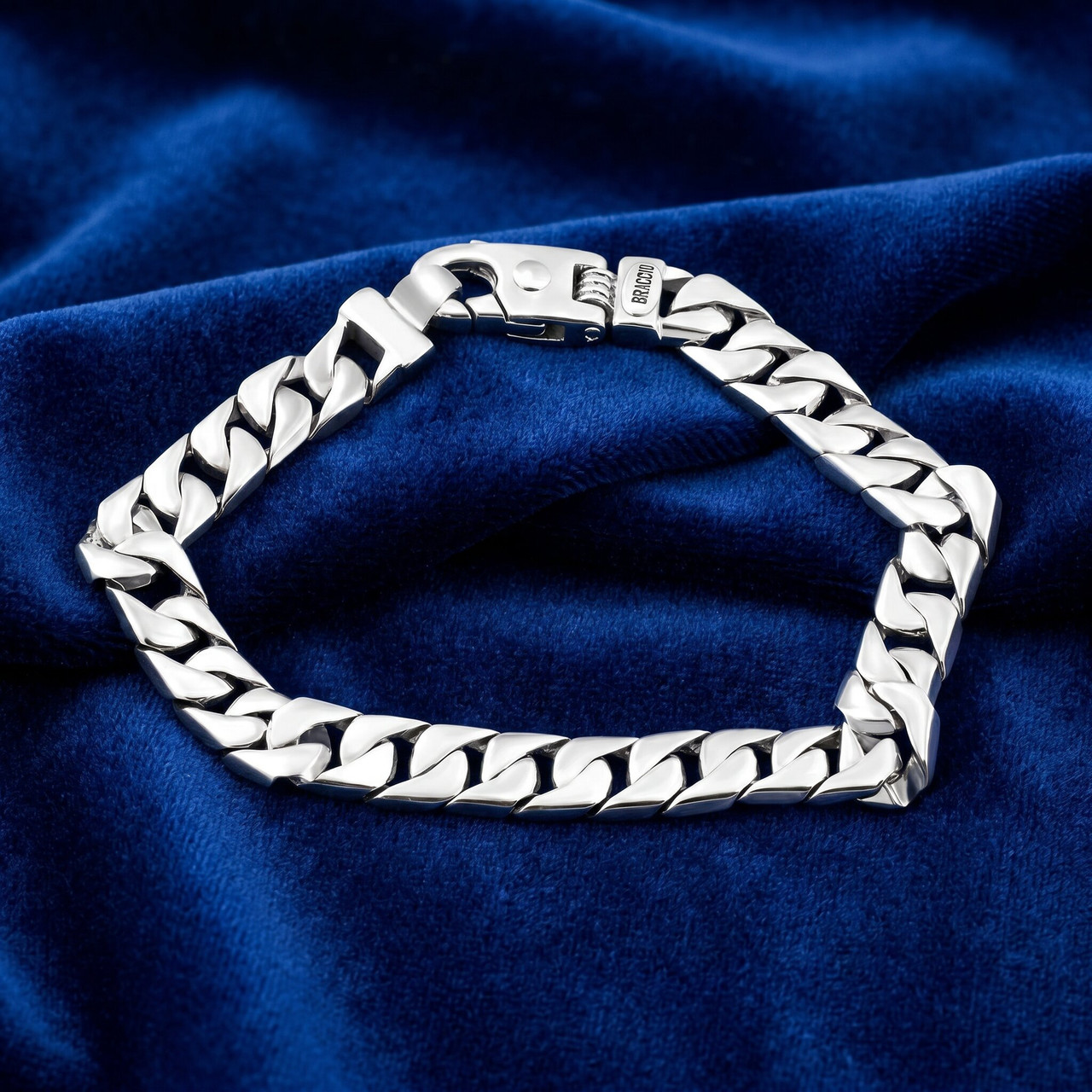 Men's solid 14k Gold (40gram) or Platinum (65gram) 9mm Link Bracelet 8.5"