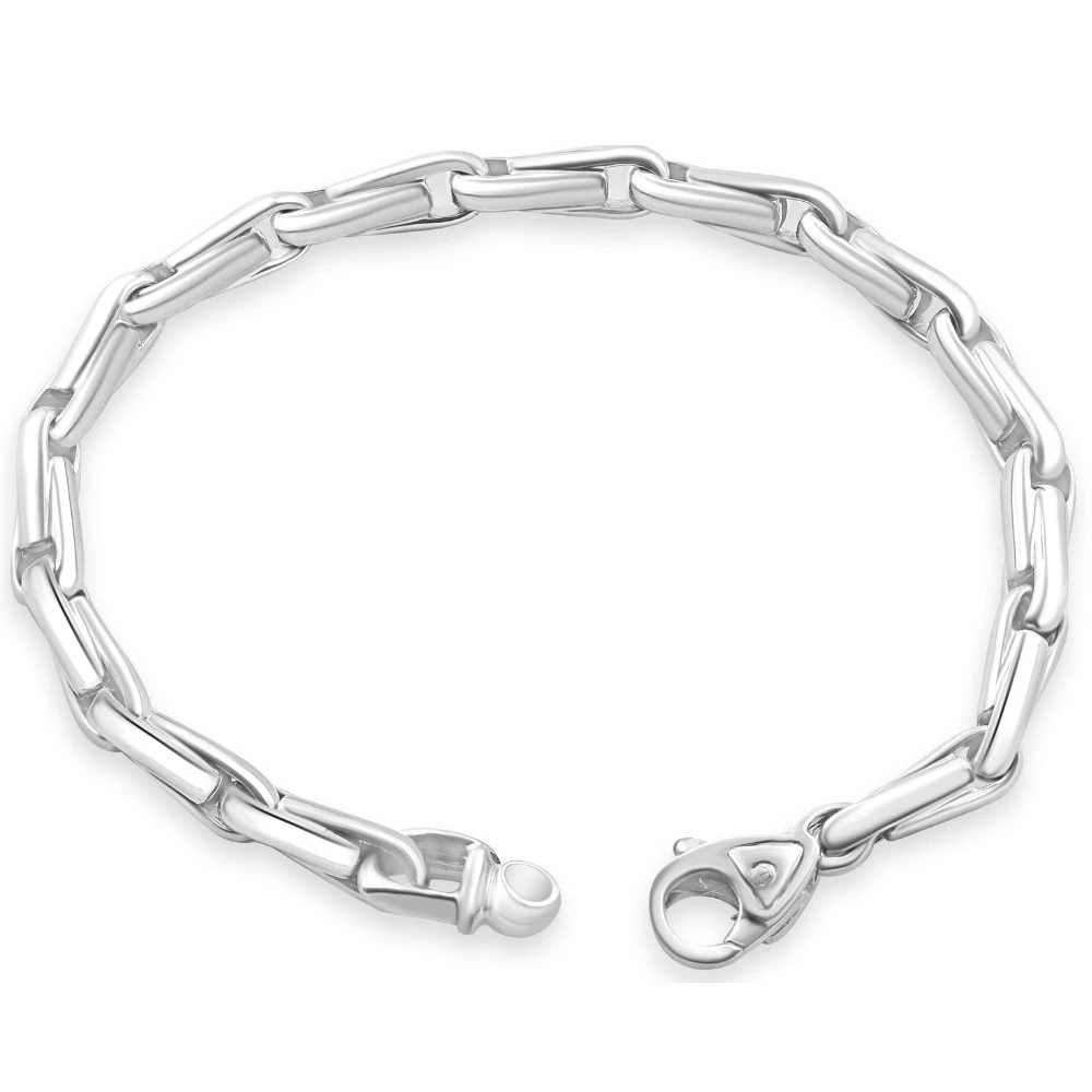 Men's Seed Link 14k Gold (29gram) or Platinum (47gram) 5mm Bracelet 8.5"