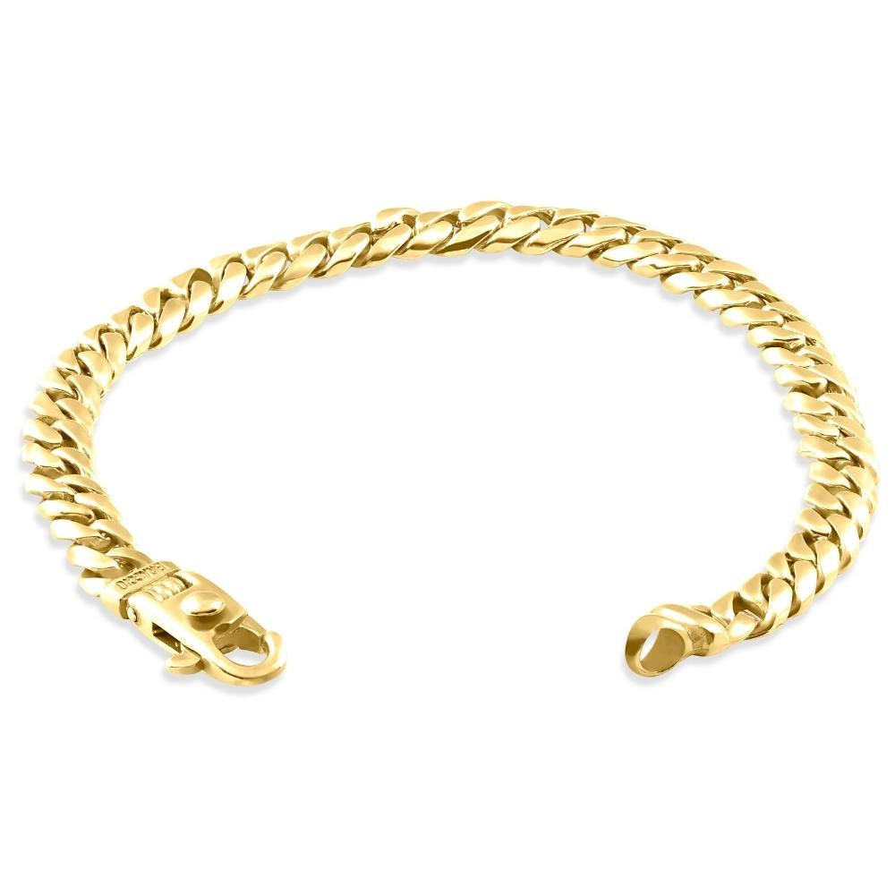 Men's Cuban 14k Gold (31gram) or Platinum (49gram) 6.5mm Link Bracelet 8.5"