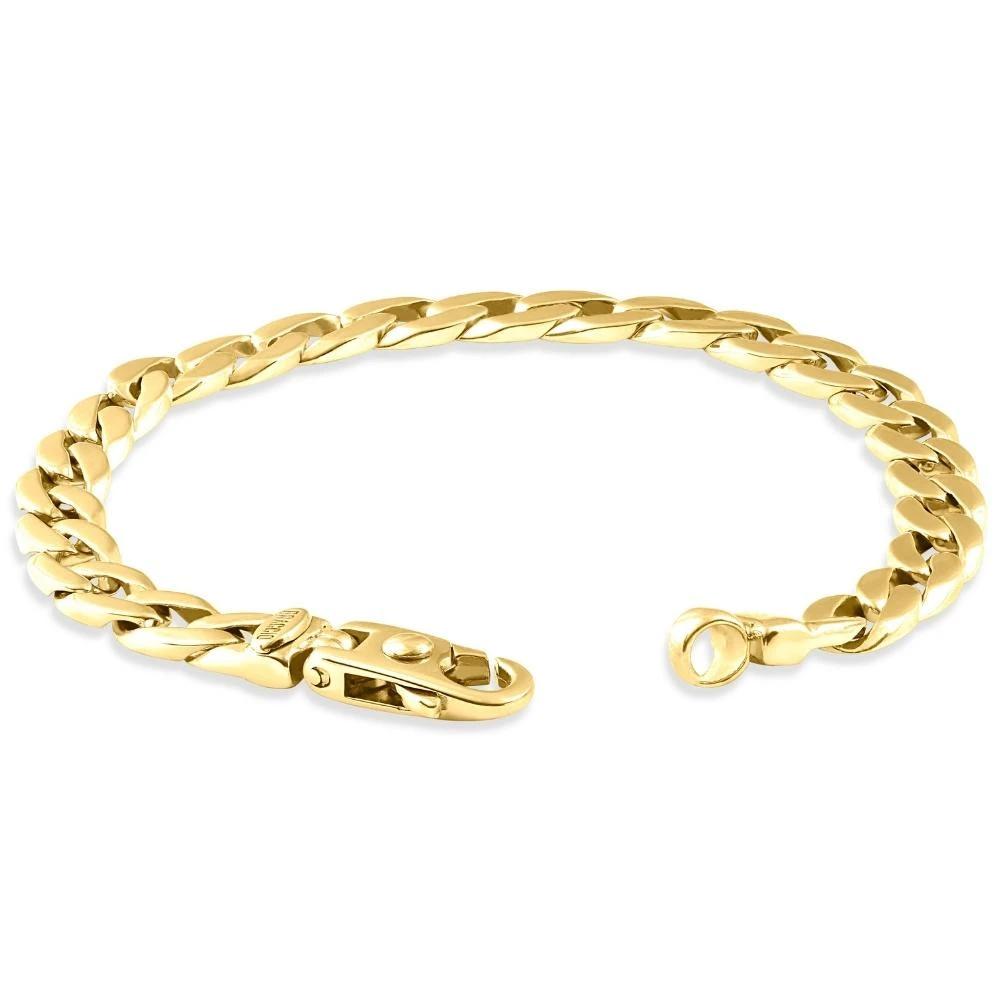 Men's Cuban 14k Gold (32gram) or Platinum (52gram) 8mm Link Bracelet 8.25"
