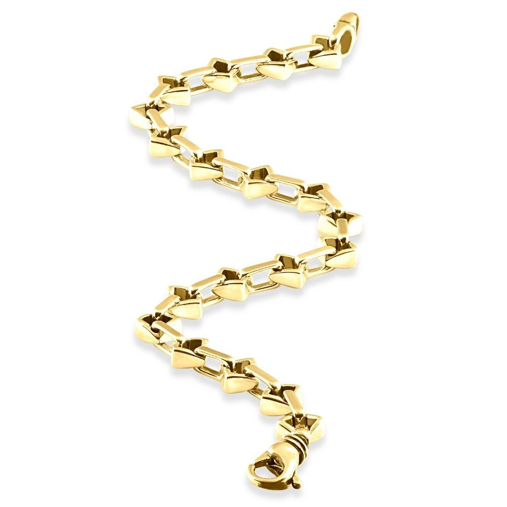 Men's 14k Gold (25gram) or Platinum (40gram) Link Bracelet 8.75"