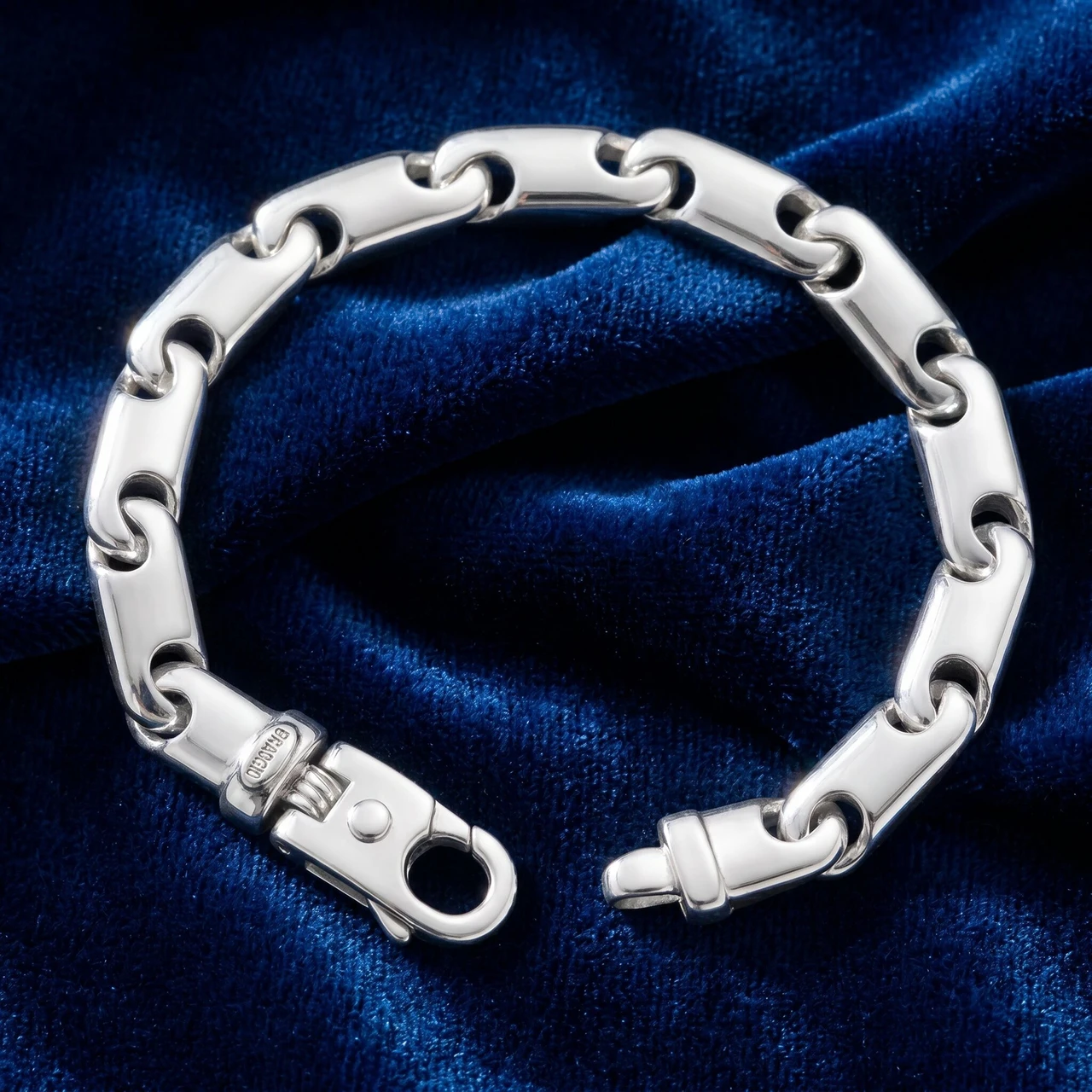 Men's 14k Gold (55gram) or Platinum (88gram) Link Bracelet 8.5"