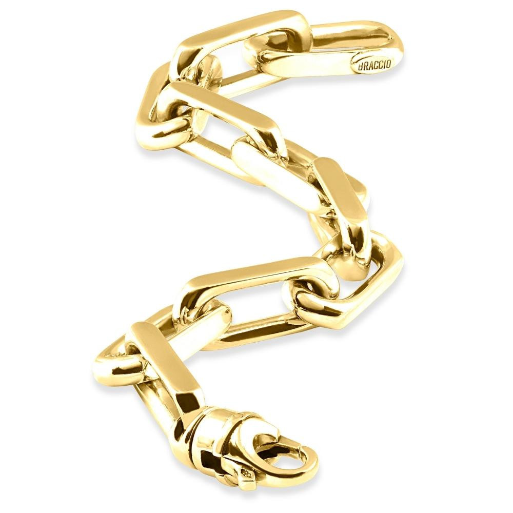 Men's Fisher 14k Gold (120gram) or Platinum (193gram) Link Bracelet 9