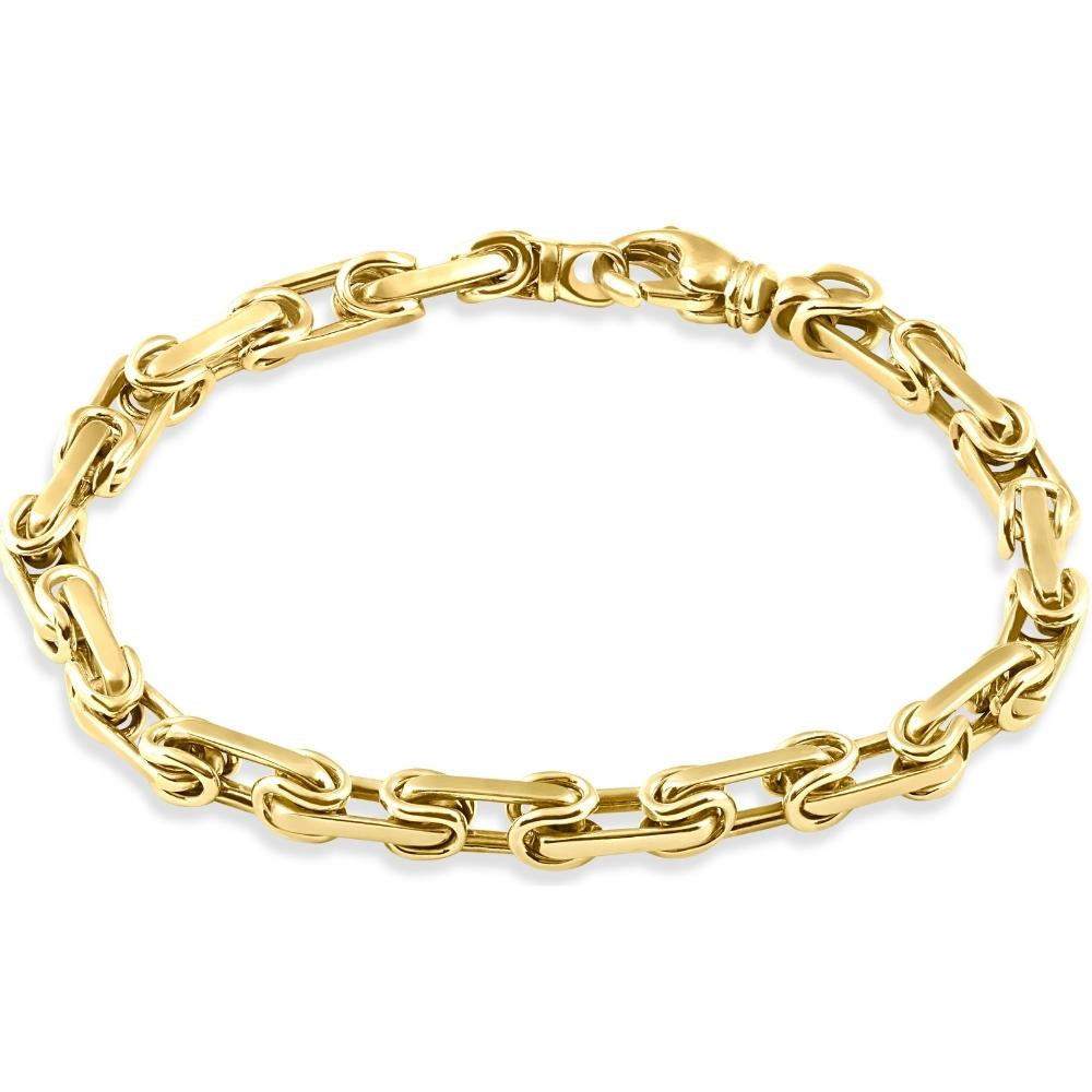 Men's 14k Gold (41gram) or Platinum (66gram) Link Byzantine