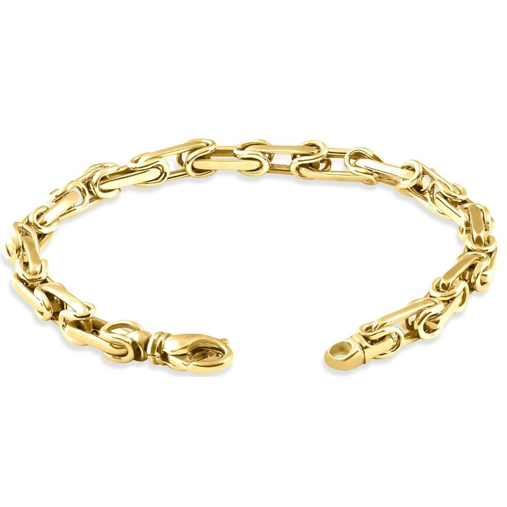 Men's 14k Gold (41gram) or Platinum (66gram) Link Byzantine