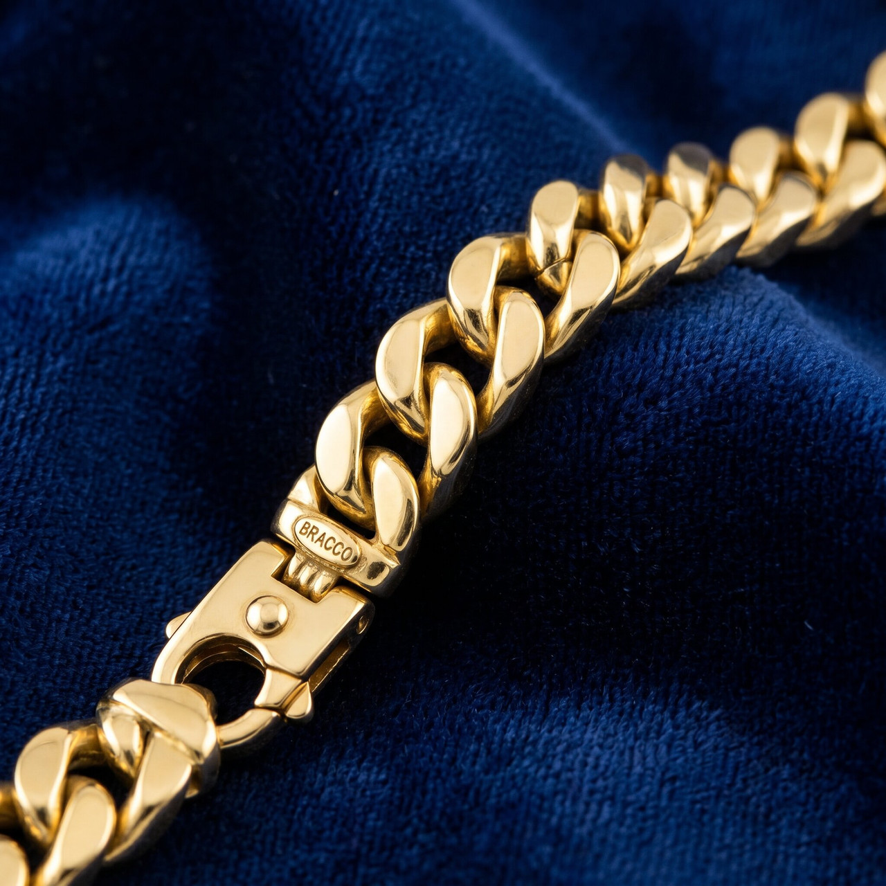 Men's Heavy Cuban 14k Gold (115gram) or Platinum (186gram) 14.5mm Link Bracelet 8.75"