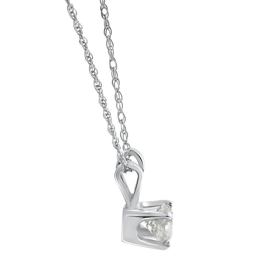 VS 3/8ct Diamond Solitaire Pendant 14K White Gold (F-G, VS)