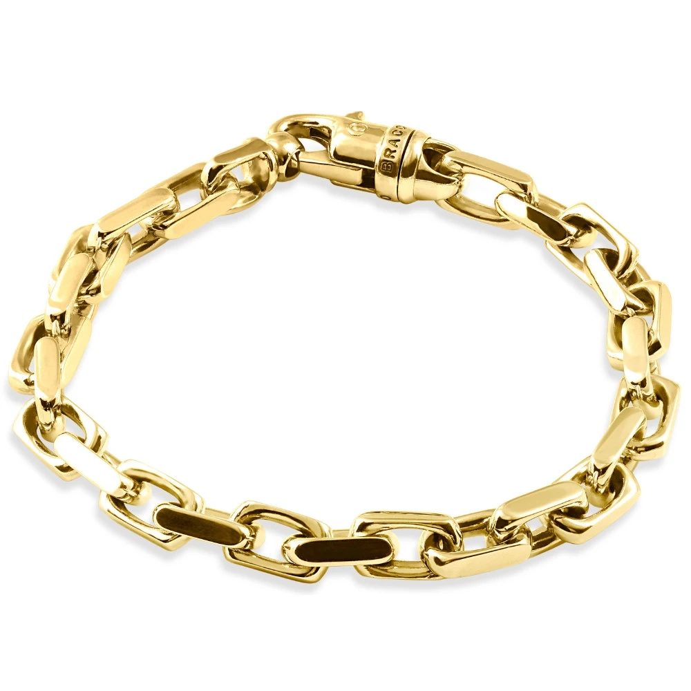 Men's Link 14k Gold (54gram) or Platinum (87gram) Bracelet 8.5"