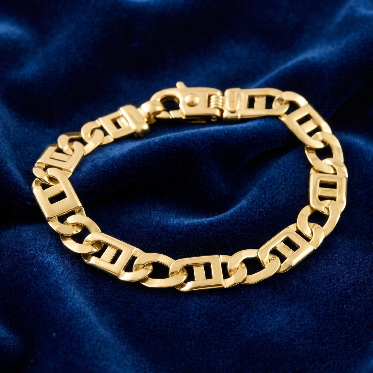 Men's Link 14k Gold (28gram) or Platinum (46gram)  Bracelet 8.5"