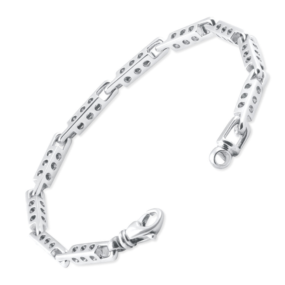 Men's Link 14k Gold (26gram) or Platinum (42gram) 4mm Bracelet 8.75"