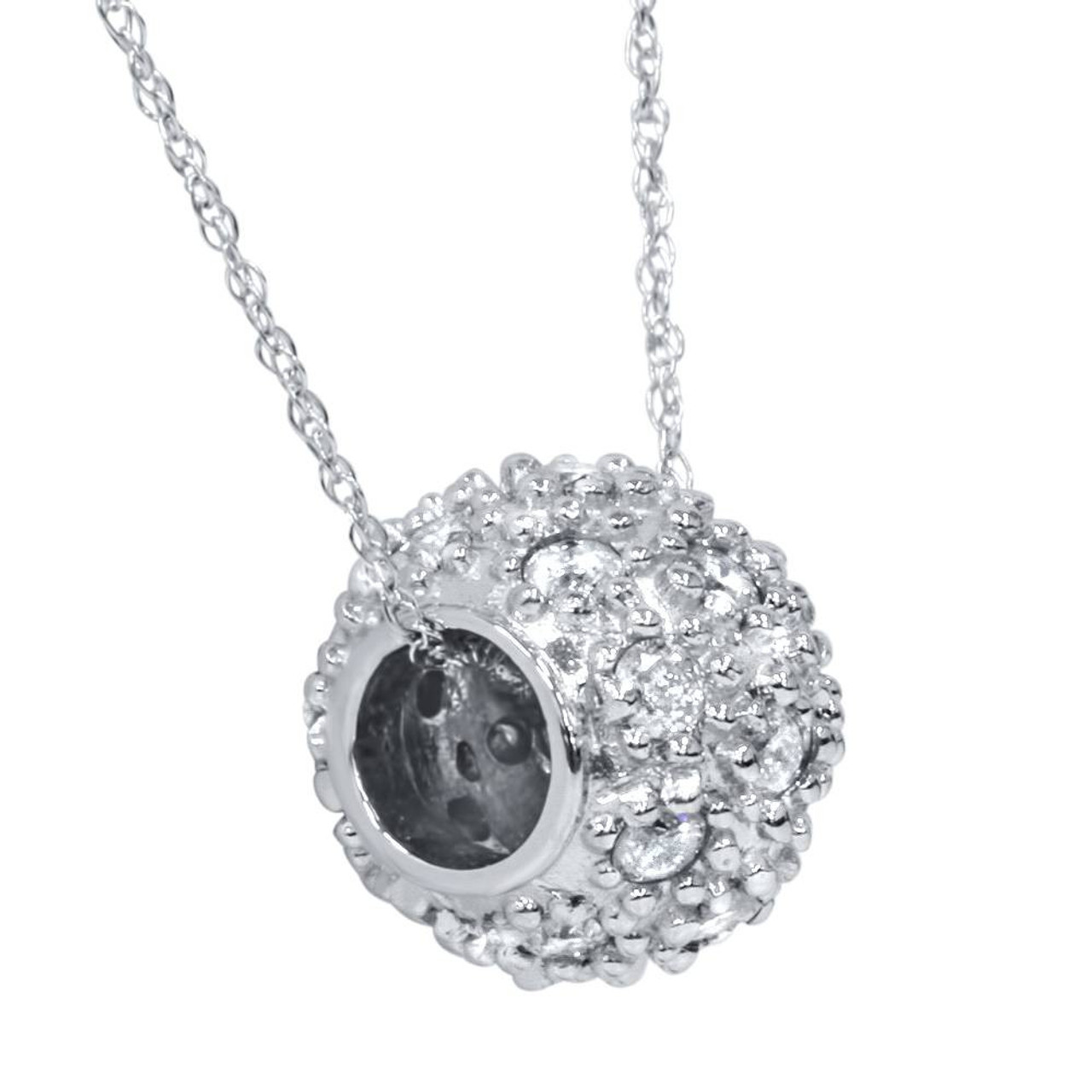 Buy Graduated Diamond Slider Pendant Necklace Online in India - Etsy