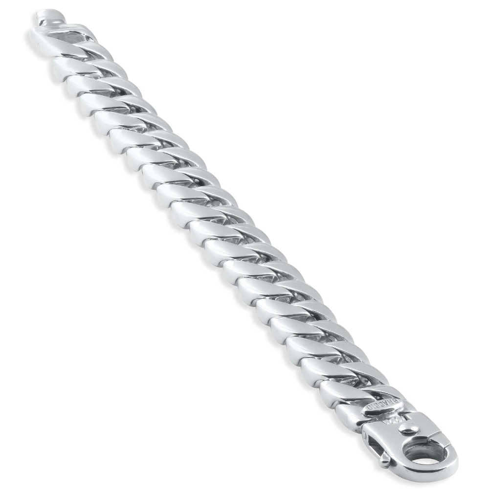 Men's Link 14k Gold (84gram) or Platinum (135gram) 13mm Bracelet 9"
