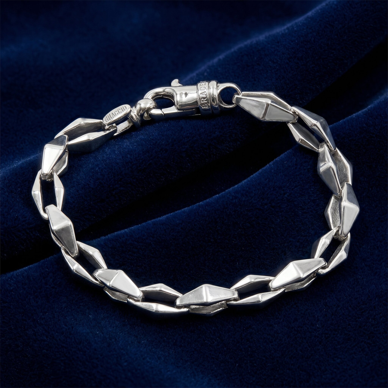 Men's Designer Round Link 14k Gold (49gram) or Platinum (79gram) 8.5mm Bracelet 8.5"