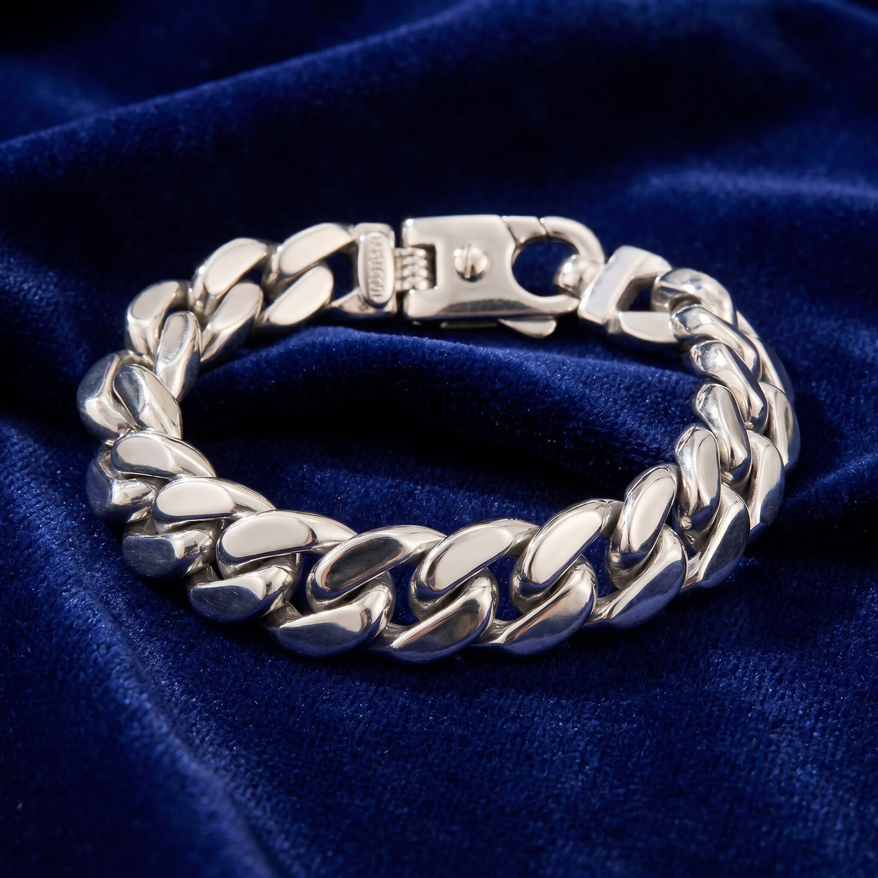 Men's Curb Link 14k Gold (79gram) or Platinum (127gram) 10.5mm Bracelet 9.25"