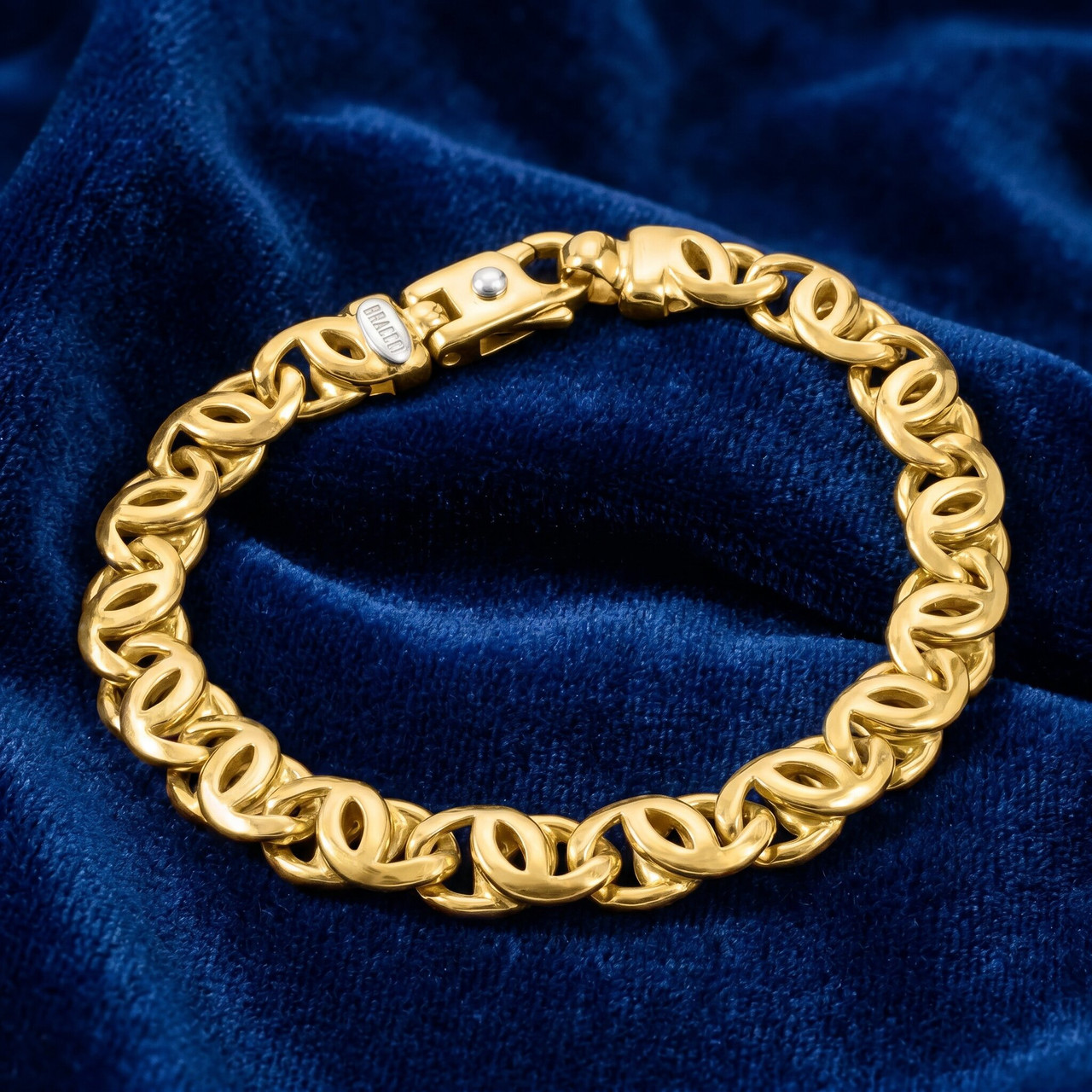 Men's Designer Mariner Link 14k Gold (40gram) or Platinum (65gram) 9mm Bracelet 8.5"