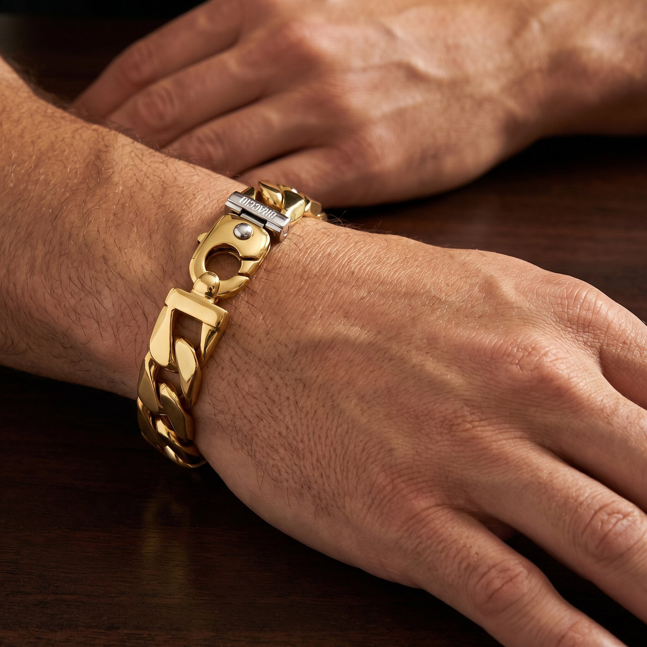 Men's Heavy Cuban Link 14k Gold (202gram) or Platinum (325gram) 18.5mm Bracelet 10"