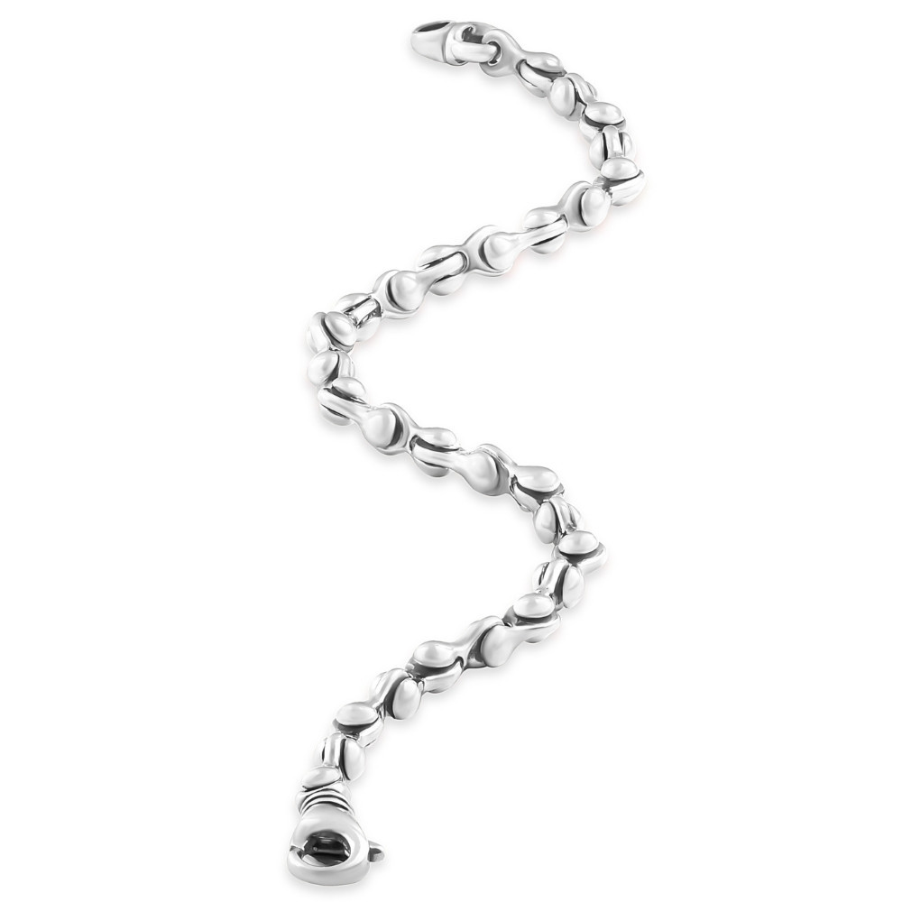 Men's Link 14k Gold (26gram) or Platinum (42gram) 5mm Bracelet 8.5"