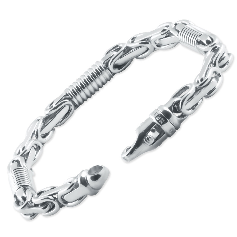 Men's Designer Byzantine Link 14k Gold (60gram) or Platinum