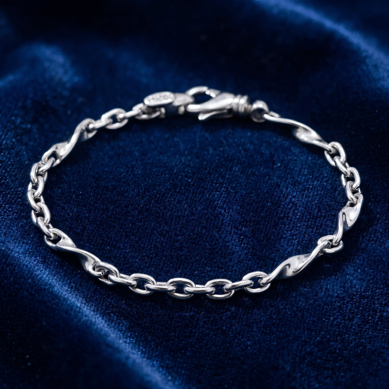 Men's Link 14k Gold (12gram) or Platinum (19gram) 4mm Bracelet 8.25"