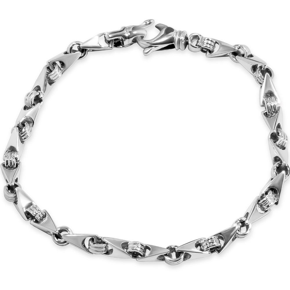 Men's Link 14k Gold (22gram) or Platinum (36gram) 5.5mm Bracelet 8.5